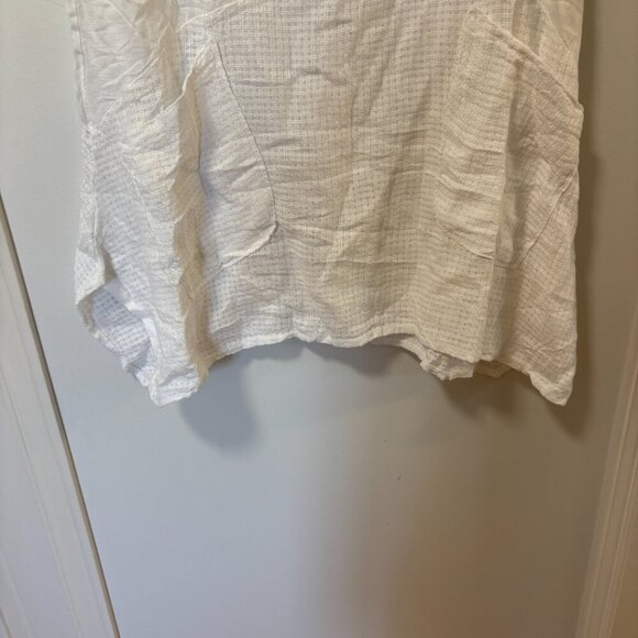 BELLA AMORE 100% Linen Made in Italy Summer Blouse in white size ?XL - Picture 7 of 13